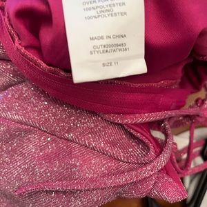 Sparkle pink semi formal dress. Size 11